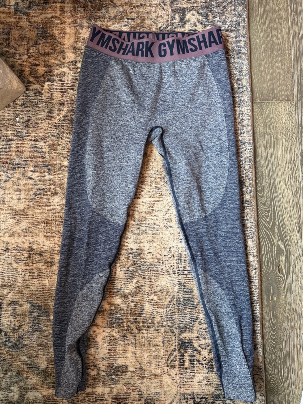 Gymshark women’s  Grey & Dusty Rose Seamless Leggings